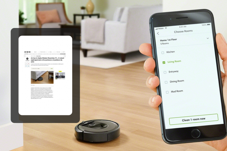 arriva in italia roomba i7+