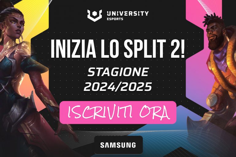 UNIVERSITY Esports Italy torna con Split 2 per universitari italiani