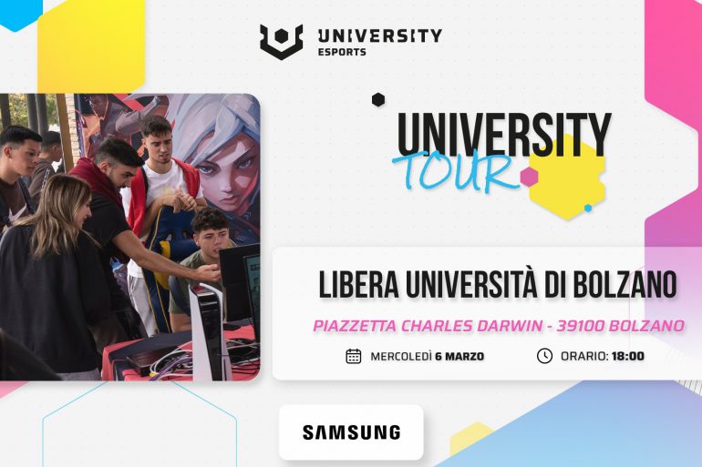 Gli studenti dell'Università di Bolzano scoprono i vantaggi del gaming con UNIVERSITY Tour